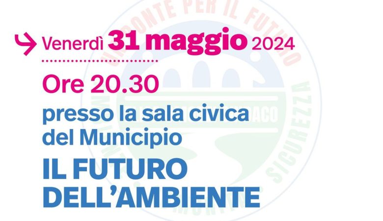 Venerdì 31 maggio – FUTURO DELL’AMBIENTE